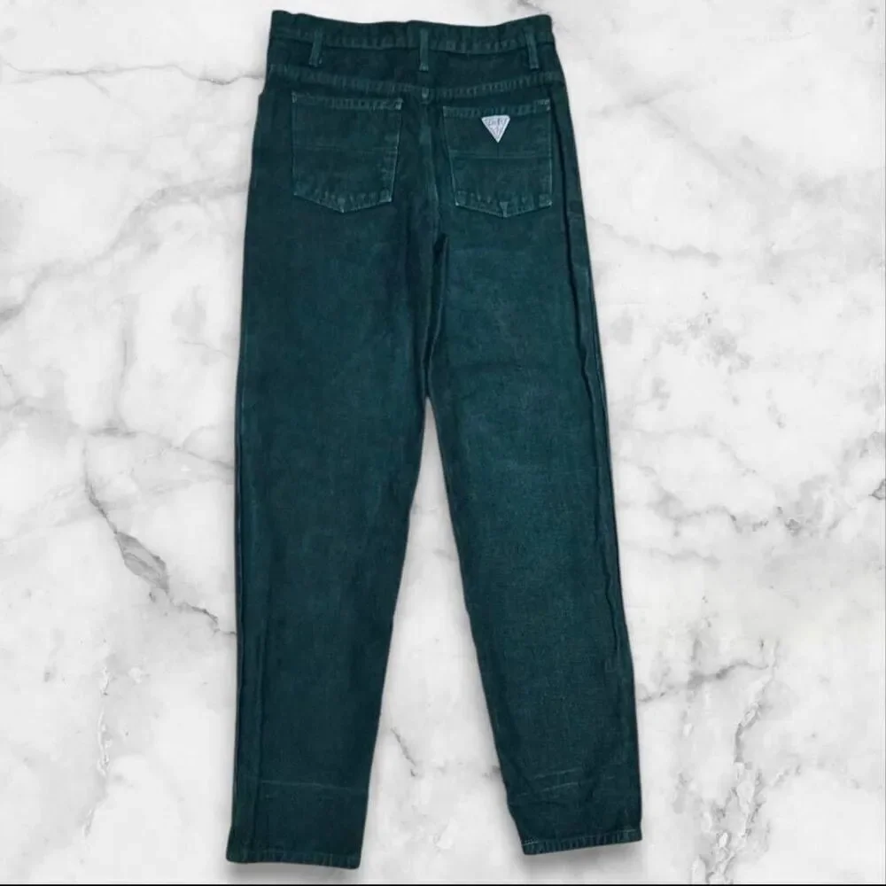 Vintage Green Guess Jeans Size 12